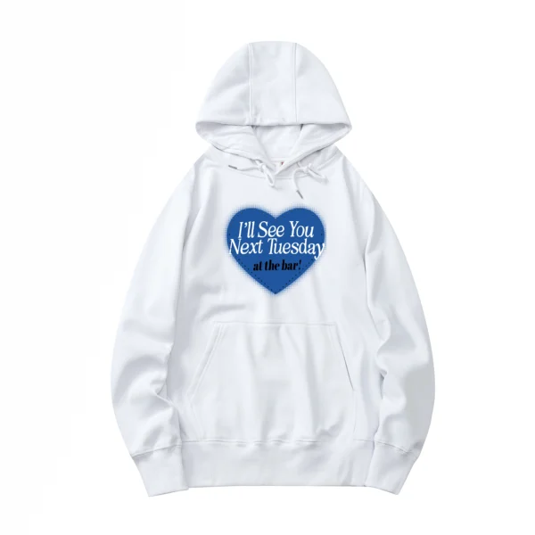 See You At the Bar Boyfriend Hoodie – White